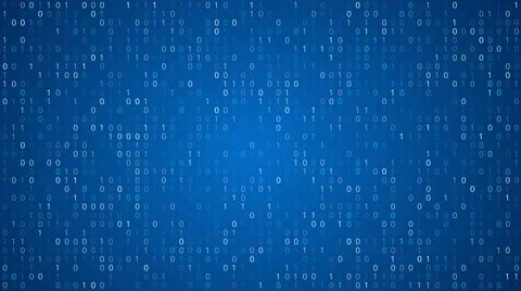 Binary Code Screen Stock Footage 64678622