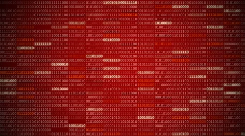 Binary Code Screen Stock Footage 65376765