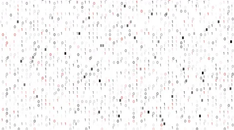 Binary Code Screen Stock Footage 65379182