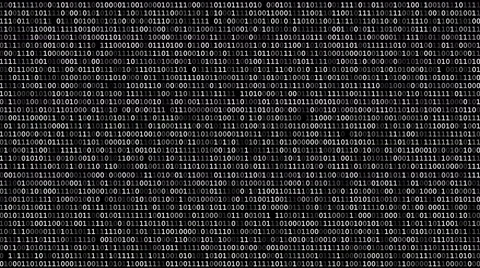 Binary code screen Stock Footage 65413839