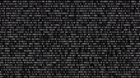 Binary code screen Stock Footage 65418619