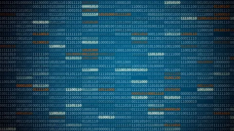 Binary Code Screen Stock Footage 65739654