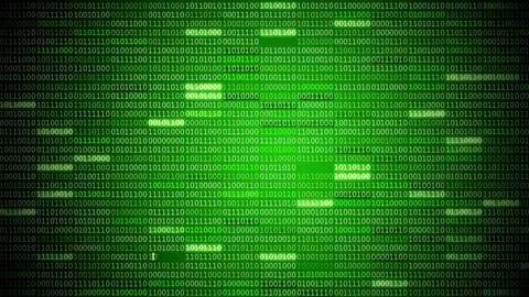 Binary Code Screen Stockbeeldmateriaal 70388961