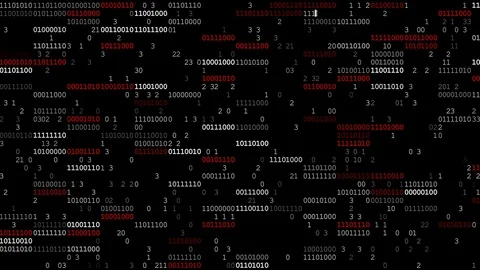 Binary Code Screen Stockbeeldmateriaal 70398799