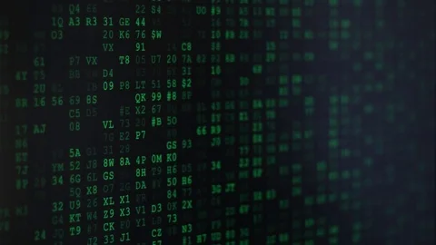 Binary Code Screen Stock Footage 79505712