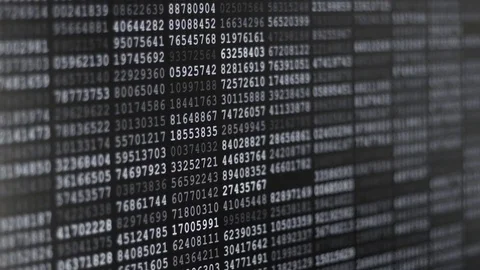 Binary Code Screen Stock Footage 80037112