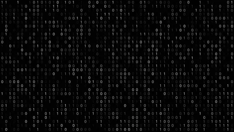 Binary Code Screen Stock Footage 100058373