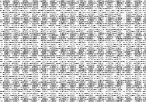 Binary Code Screen Illustrazione stock