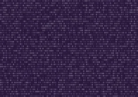 Binary Code Screen Illustrazione stock