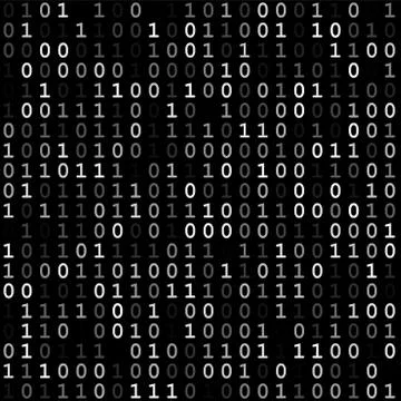 Binary Code Screen Stock Illustration