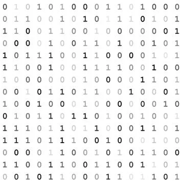 Binary Code Screen Stock Illustration