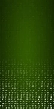Binary Code Screen Stock Illustration