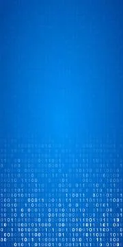 Binary Code Screen Stock Illustration