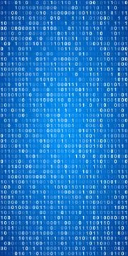 Binary Code Screen Stock Illustration