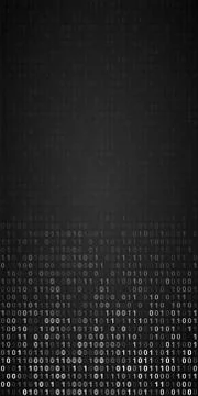 Binary Code Screen Stock Illustration