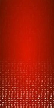 Binary Code Screen Stock Illustration