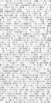 Binary Code Screen Stock Illustration