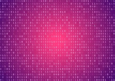 Binary Code Screen Illustrazione stock