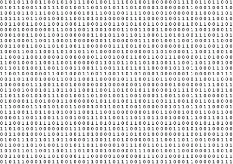 Binary Code Screen Stock Illustration