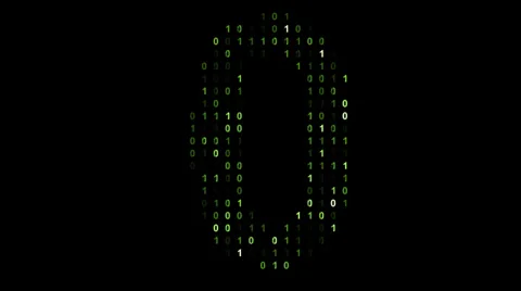 Binary code screen matrix style Stock Footage 31492453