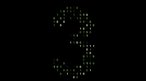 Binary code screen matrix style Stockbeeldmateriaal 31492586