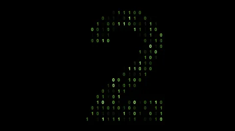 Binary code screen matrix style Stock Footage 31492613