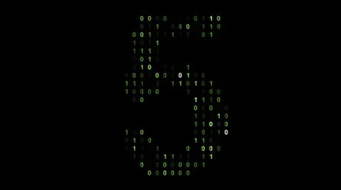 Binary code screen matrix style Stock Footage 31492788