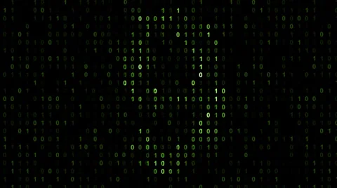 Binary code screen matrix style Stockbeeldmateriaal 31493714