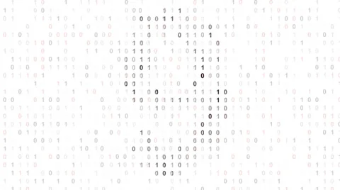 Binary code screen matrix style Stock Footage 31493829