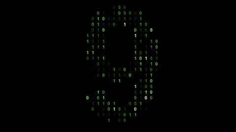 Binary code screen matrix style Stock Footage 31493998