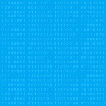 Binary code seamless background Stockillustratie