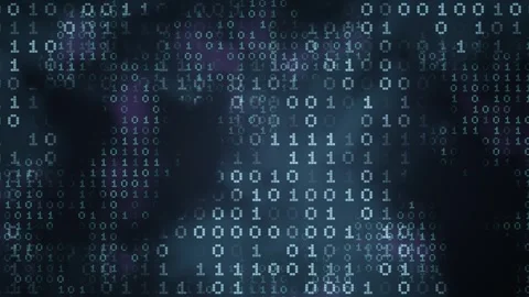 Binary code seamless loop for VJ use Stock Footage 340638645