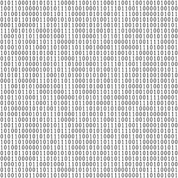 Binary code seamless pattern Stock Illustration