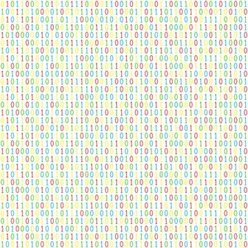 Binary code seamless pattern Stock Illustration