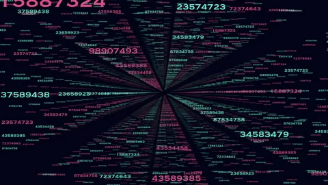 Binary code starburst digital representation Stock Footage 321955994