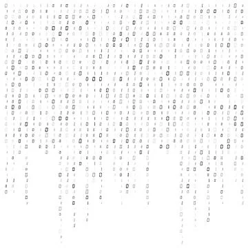 Binary code stream background data vector design Illustrazione stock