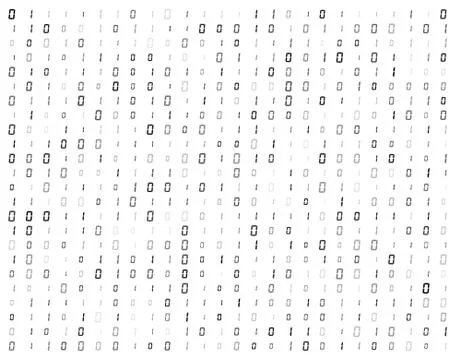 Binary code stream background data vector design Stock Illustration