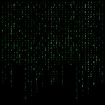 Binary code stream background data vector design Stock Illustration