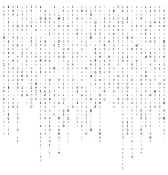 Binary code stream background data vector design Stock Illustration