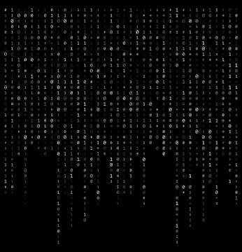 Binary code stream background data vector design Stock Illustration