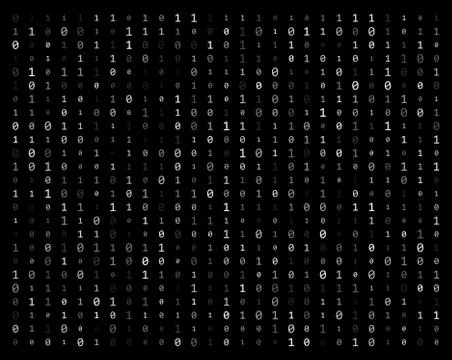 Binary code stream background data vector design Stock Illustration