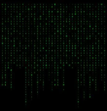 Binary code stream background data vector design Stock Illustration