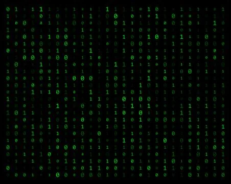 Binary code stream background data vector design Illustrazione stock