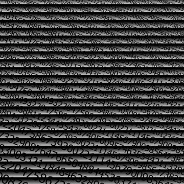 Binary code stream background Stock Illustration