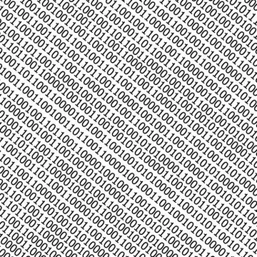 Binary code stream background Illustrazione stock