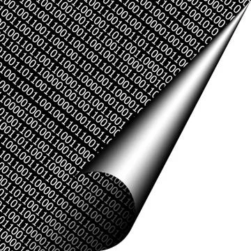 Binary code stream background 스톡 일러스트