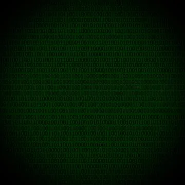 Binary code stream background Stock Illustration