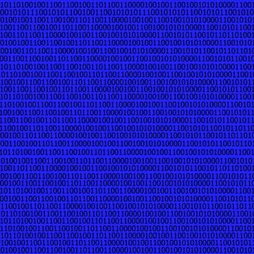 Binary code stream background Stock Illustration