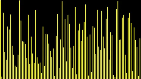 Binary code stream with glowing digital numbers and abstract data flow Stock Footage 347985279