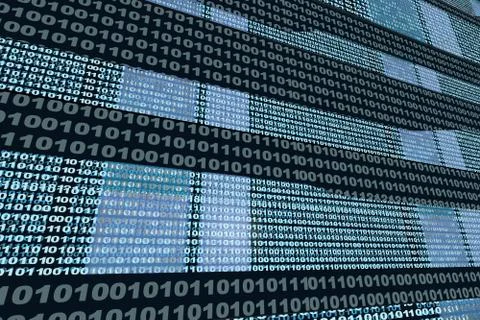 Binary Code stream Illustrazione stock